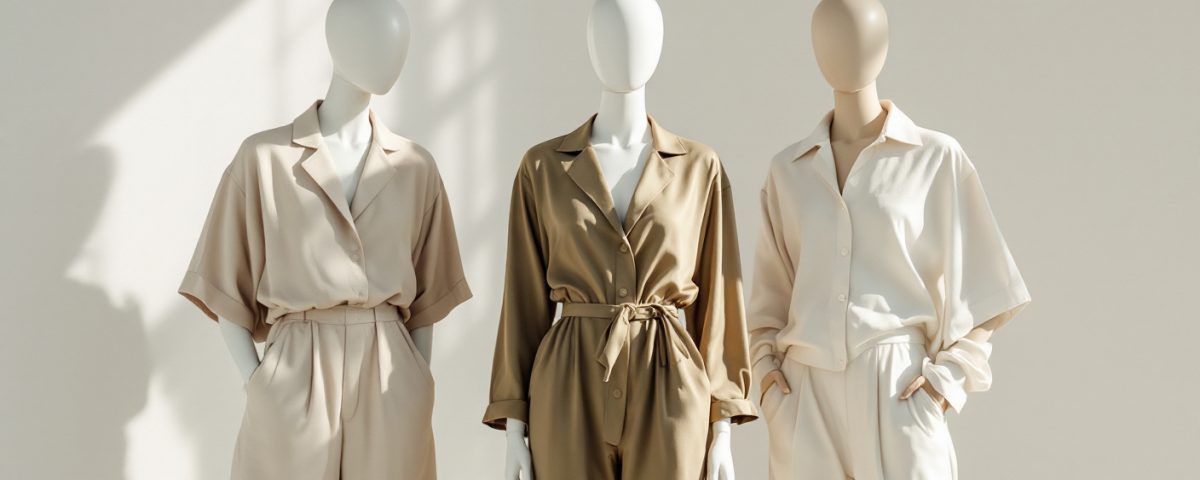 3 compleuri de vara de damă așezate pe manechine